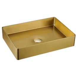 SAPHO Aurum mosdó klik-klak lefolyóval, 50×35,2 cm, arany SAPHO Aurum mosdó klik-klak lefolyóval, 50×35,2 cm, arany