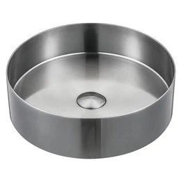 SAPHO Aurum mosdó klik-klak lefolyóval, 38 cm, szálcsiszolt inox SAPHO Aurum mosdó klik-klak lefolyóval, 38 cm, szálcsiszolt inox