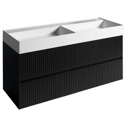 SAPHO Filena mosdótartó szekrény, 118×51,5×43×43 cm, strip matt fekete SAPHO Filena mosdótartó szekrény, 118×51,5×43×43 cm, strip matt fekete