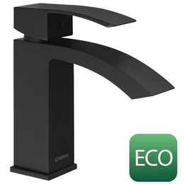 SAPHO Ginko mosdócsaptelep, leeresztő nélkül, ECO kartussal, matt fekete SAPHO Ginko mosdócsaptelep, leeresztő nélkül, ECO kartussal, matt fekete