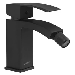 SAPHO Ginko bidécsaptelep, leeresztő nélkül, matt fekete