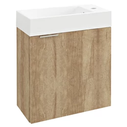SAPHO Latus IV mosdótartó szekrény, balos/jobbos, 49,5×50×24,5 cm, Alabama tölgy