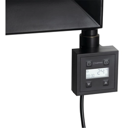 SAPHO KTX elektromos termosztátos fűtőpatron, 300 W, matt fekete