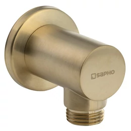 SAPHO kerek fali csatlakozó zuhanyzóhoz, matt arany SAPHO kerek fali csatlakozó zuhanyzóhoz, matt arany