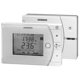 SIEMENS 7-napos (heti) programozhatóságú rádiófrekvenciás helyiséghőmérséklet szabályozó szett
