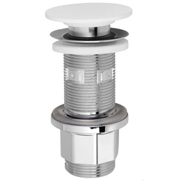 SILFRA Prime leeresztő, Rockstone fedéllel, Glacier white