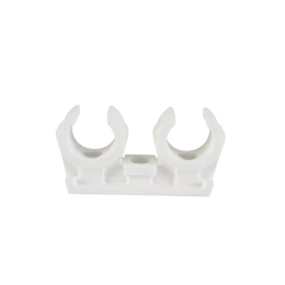 Műanyag bilincs rézcsőhöz, 15 mm, dupla