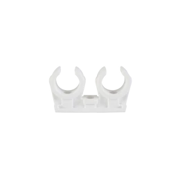 Műanyag bilincs rézcsőhöz, 22 mm, dupla