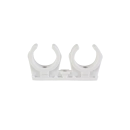 Műanyag bilincs rézcsőhöz, 28 mm, dupla