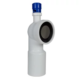 WC bekötő könyök, Ø110 mm, légbeszívós WC bekötő könyök, Ø110 mm, légbeszívós