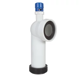 WC bekötő könyök, Ø90 mm, légbeszívós WC bekötő könyök, Ø90 mm, légbeszívós