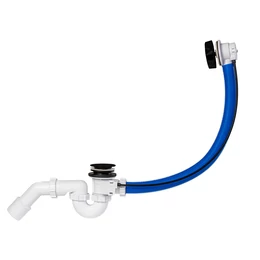 Automata kádszifon, fekete, 83 cm, bowdennel