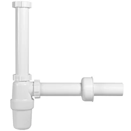 Mosogató búraszifon 6/4", egymedencés, leeresztőszelep nélkül, Ø40 mm-es elfolyással Mosogató búraszifon 6/4", egymedencés, leeresztőszelep nélkül, Ø40 mm-es elfolyással