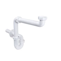 Helytakarékos csőszifon 5/4", leeresztőszelep nélkül, Ø32 mm-es elfolyással Helytakarékos csőszifon 5/4", leeresztőszelep nélkül, Ø32 mm-es elfolyással