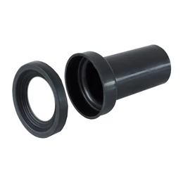 STYRON WC bekötő egyenes, Ø90 mm-es, gumi szimeringgel STYRON WC bekötő egyenes, Ø90 mm-es, gumi szimeringgel