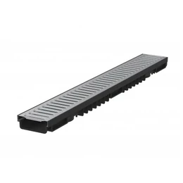 Kültéri folyóka horganyzott ráccsal, alacsony, 1m, NEM lecsavarozható