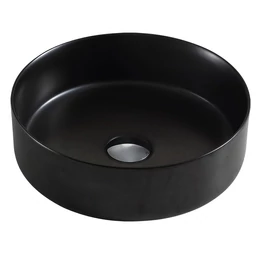 WELLIS Rose black pultra építhető matt fekete porcelán mosdó WELLIS Rose black pultra építhető matt fekete porcelán mosdó