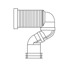 WELLIS "S" WC bekötő WELLIS "S" WC bekötő
