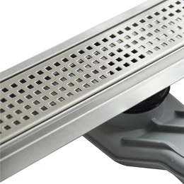 WELLIS W-Drain zuhanyfolyóka, Square mintázatú ráccsal WELLIS W-Drain zuhanyfolyóka, Square mintázatú ráccsal