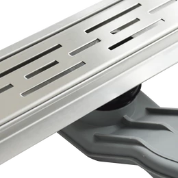 WELLIS W-Drain zuhanyfolyóka, Linear mintázatú ráccsal WELLIS W-Drain zuhanyfolyóka, Linear mintázatú ráccsal