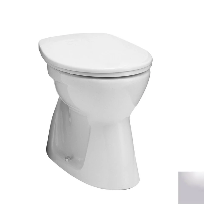 ALFÖLDI Bázis WC, nyújtott, lapos, alsó, manhattan szürke