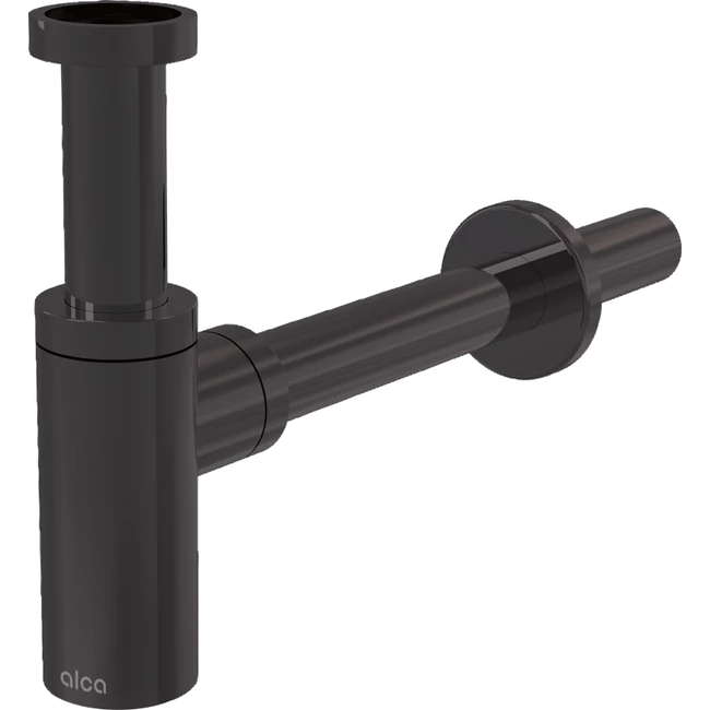 ALCA design mosdószifon DN32, GUN METAL-szálcsiszolt matt