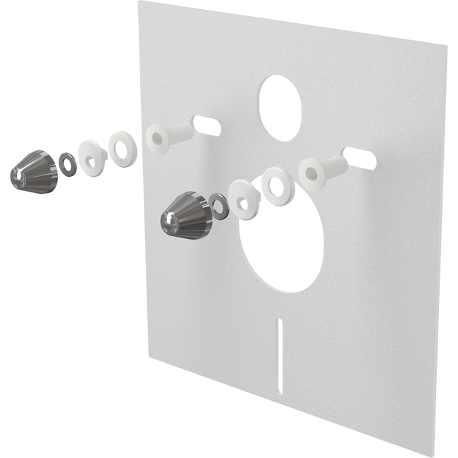 ALCA zajcsökkentő lemez függeszthető WC-hez és bidéhez tartozékokkal és fedéllel (króm)