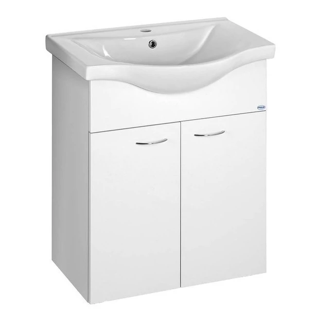 AQUALINE Keramia Fresh mosdótartó szekrény, 60,5×74×34 cm, fehér