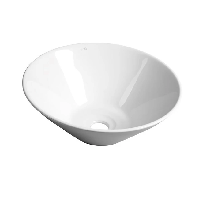 AQUALINE Comillas kerek kerámia mosdó, túlfolyó nélkül, átm.: 42×15 cm