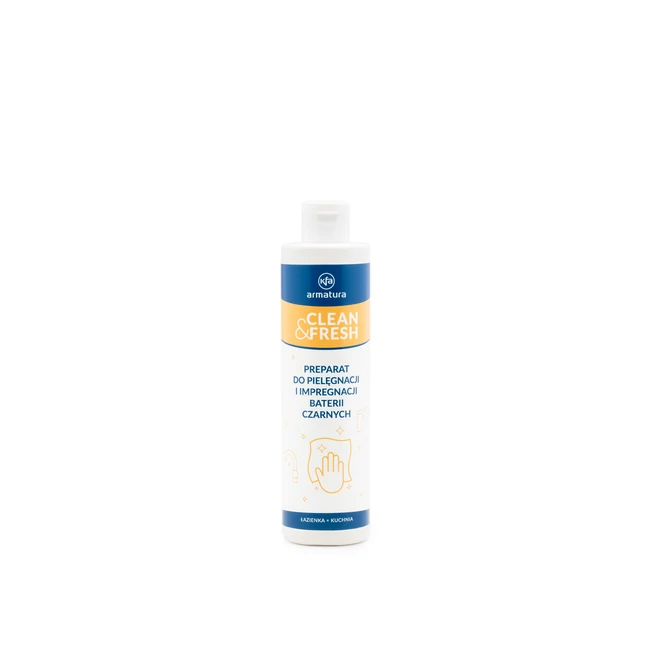 KFA ARMATURA Clean&Fresh fekete csaptelep tisztító- és impregnálószer, 300 ml