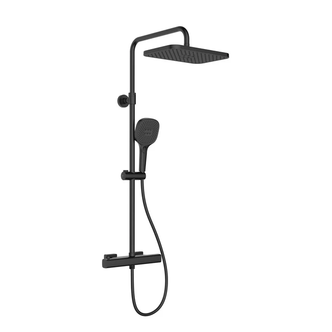 KFA ARMATURA Malaga termosztátos zuhanyrendszer, fekete