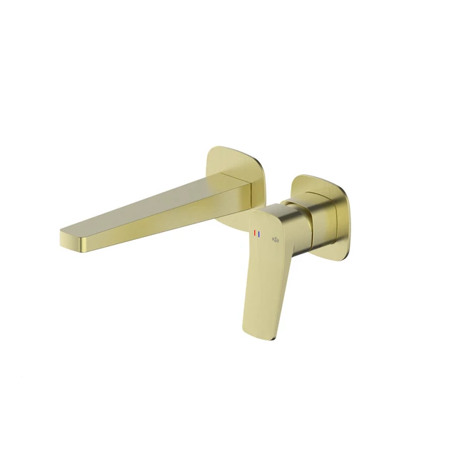 KFA ARMATURA Malaga falsík alá építhető mosdó csaptelep, szálcsiszolt light gold