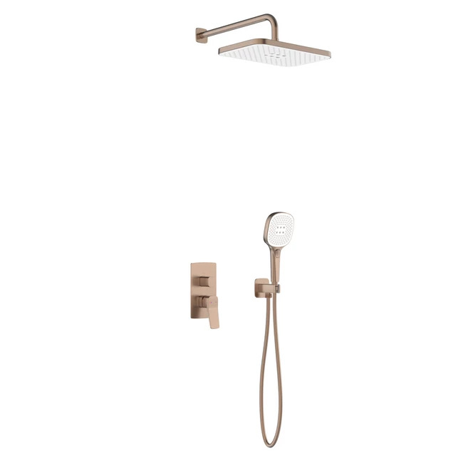 KFA ARMATURA Malaga süllyesztett zuhanyrendszer szett, szálcsiszolt rose gold