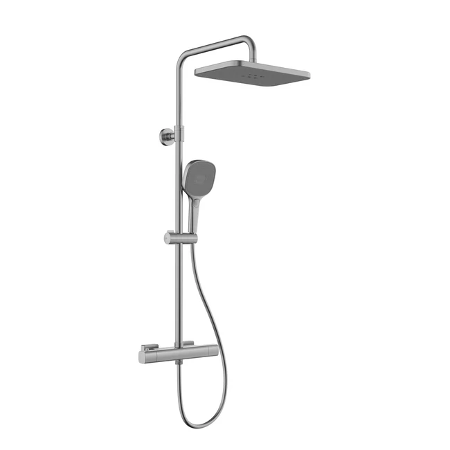 KFA ARMATURA Malaga termosztátos zuhanyrendszer, gun metal