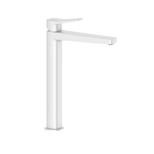 KFA ARMATURA Malaga mosdó csaptelep mosdótálhoz click-clack leeresztővel, matt fehér