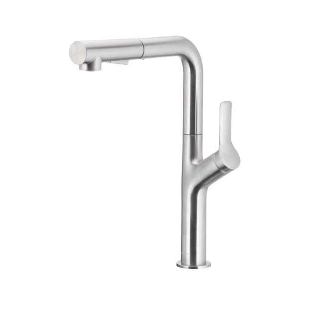 KFA ARMATURA Duero Design álló mosogató csaptelep, kihúzható fejjel, inox