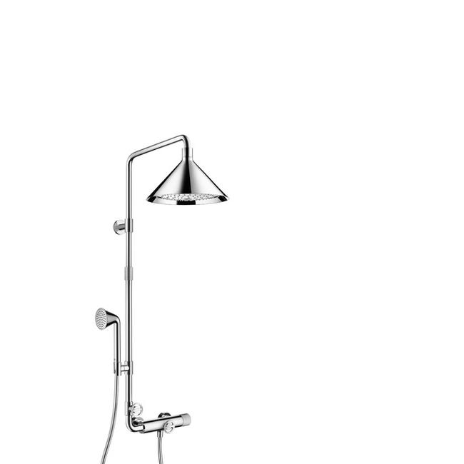 AXOR Front Showerpipe termosztáttal és 2jet fejzuhannyal