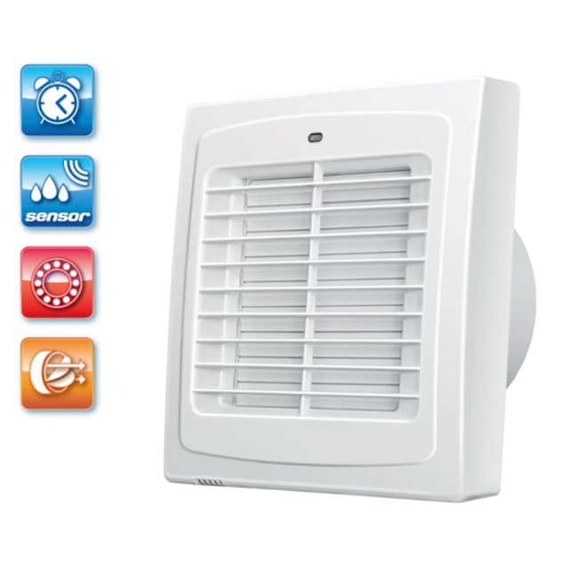 BLAUBERG Auto 150 H automata zsalus ventilátor, időzítős, páraérzékelős