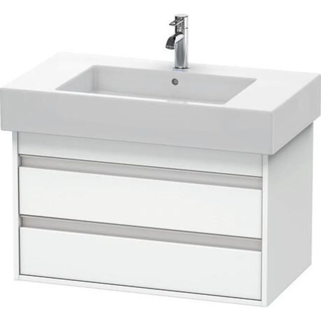 DURAVIT Ketho mosdó alá építhető alsószekrény, falon függő, 80×45,5 cm, matt fehér, dekor
