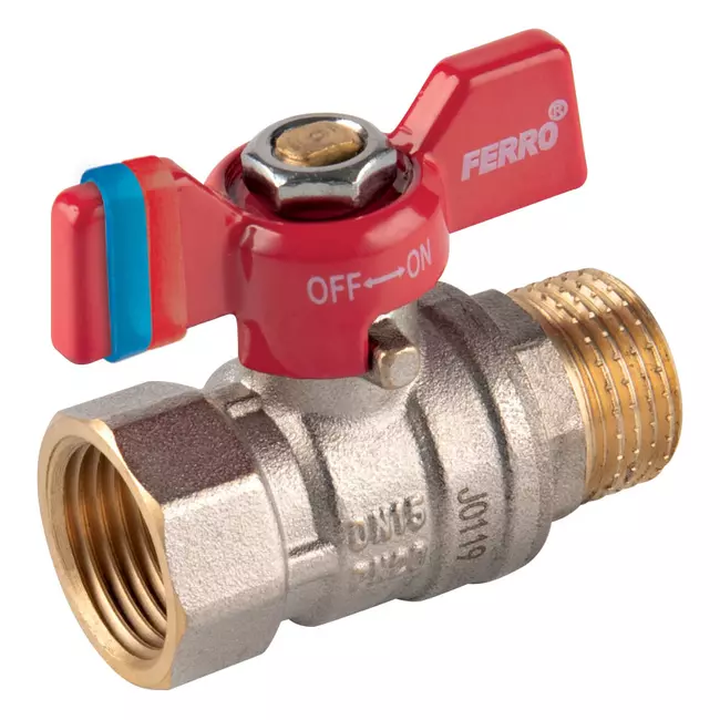 FERRO F-Comfort golyóscsap pillangókarral 1/2" KB PN20