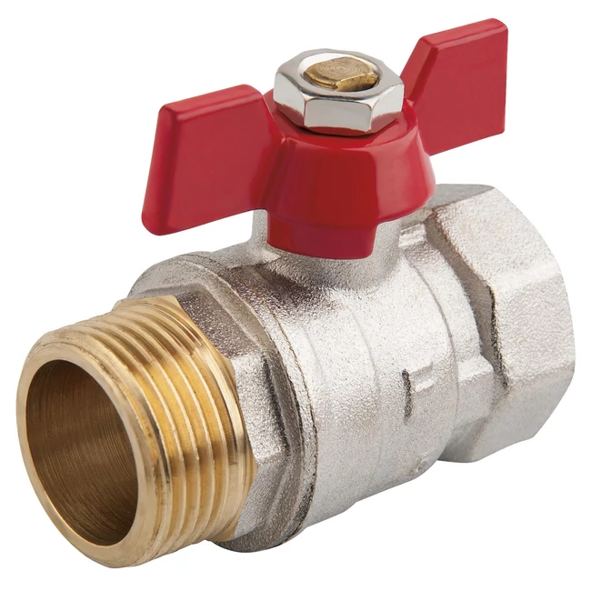 FERRO Standard gömbcsap pillangókarral 3/4" KB fix PN16