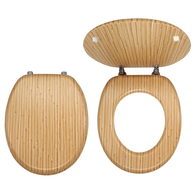 FERRO MDF WC ülőke, bambusz