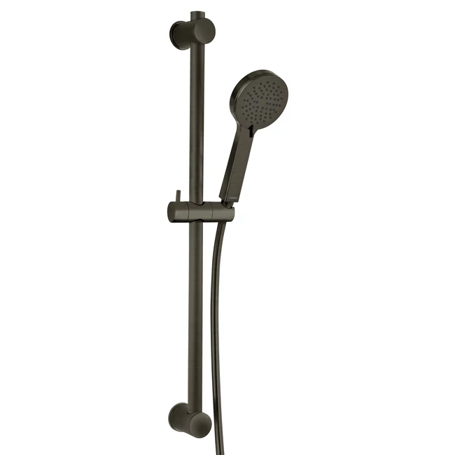 FERRO Rillo csúszórudas zuhanyszett, gun metal