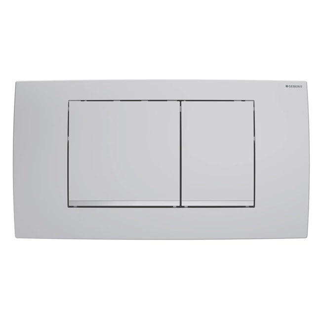 GEBERIT Twinline30 működtetőlap, 2 mennyiséges öblítéshez, matt króm/easy-to-clean bevonattal
