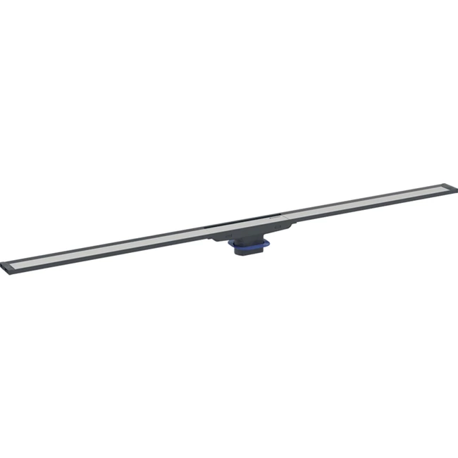 GEBERIT CleanLine20 zuhanyfolyóka, 30-160 cm, fekete/rozsdamentes acél, bevonattal, szálcsiszolt rozsdamentes acél