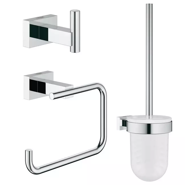 GROHE Essentials Cube City fürdőszobai kiegészítő szett 3 az 1-ben