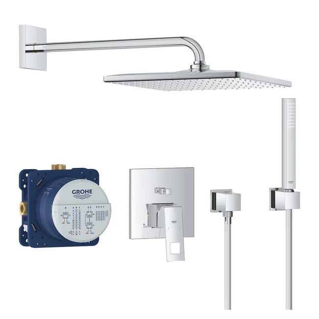 GROHE Eurocube teljes zuhanyrendszer Rainshower Mono 310 Cube fejzuhannyal