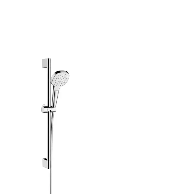 HANSGROHE Croma Select E 1jet EcoSmart zuhanyszett 65 cm (9 l/perc), fehér/króm