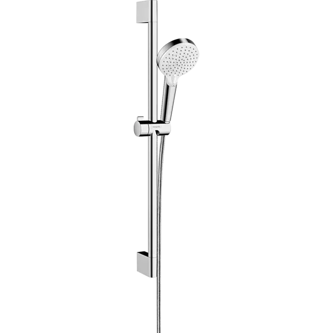 HANSGROHE Crometta zuhanyszett Vario 65 cm-es zuhanyrúddal, Green 6/perc, fehér/króm