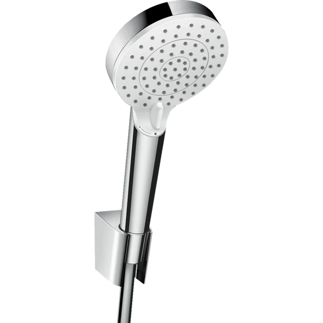 HANSGROHE Crometta zuhanytartó szett Vario 125 cm-es zuhanytömlővel, fehér/króm